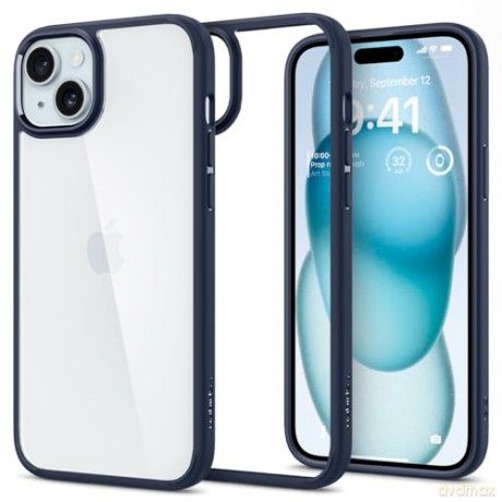 Spigen Ultra Hybrid, navy blue - iPhone 15