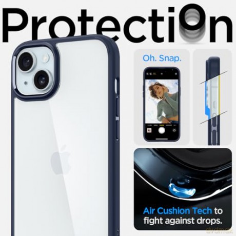 Spigen Ultra Hybrid, navy blue - iPhone 15 Plus