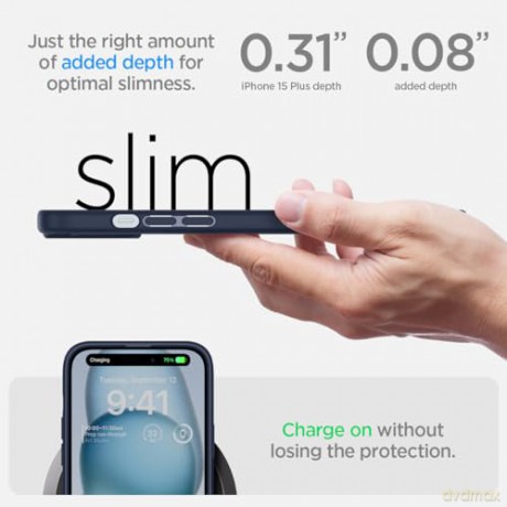 Spigen Ultra Hybrid, navy blue - iPhone 15 Plus