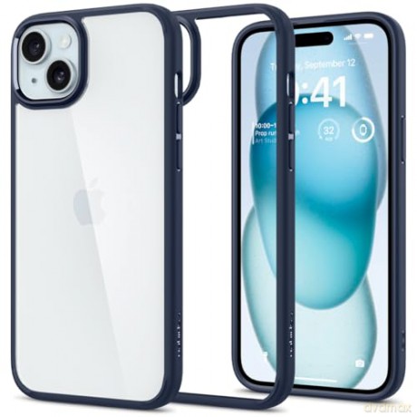Spigen Ultra Hybrid, navy blue - iPhone 15 Plus