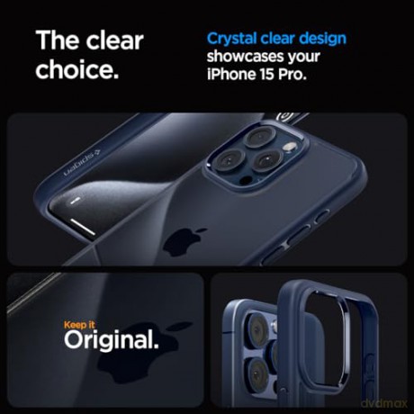 Spigen Ultra Hybrid, navy blue - iPhone 15 Pro