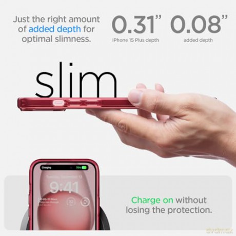Spigen Ultra Hybrid, red crystal - iPhone 15 Plus