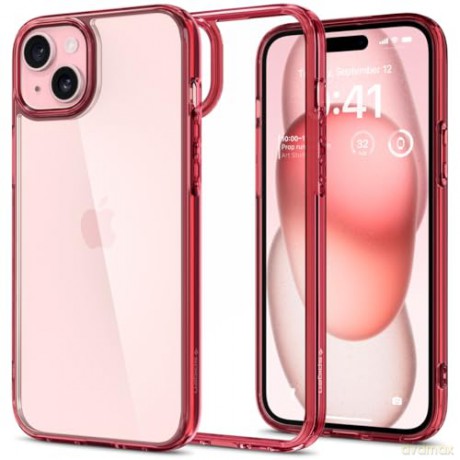 Spigen Ultra Hybrid, red crystal - iPhone 15 Plus
