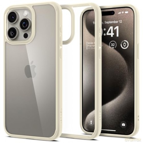 Spigen Ultra Hybrid, sand beige - iPhone 15 Pro