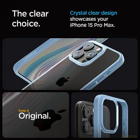 Spigen Ultra Hybrid, sierra blue - iPhone 15 Pro Max