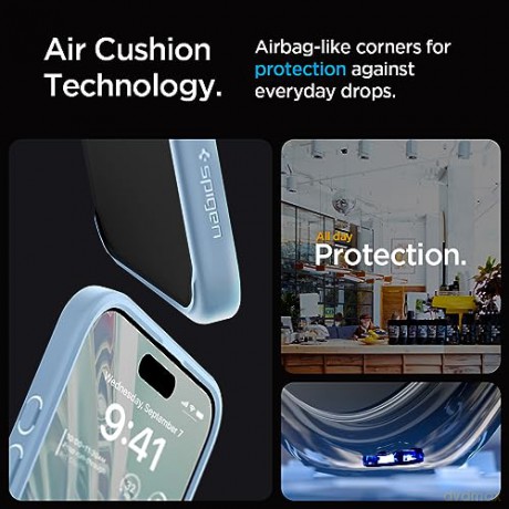 Spigen Ultra Hybrid, sierra blue - iPhone 15 Pro Max