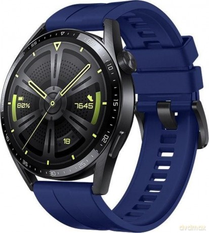 Strap One silikonowa opaska pasek bransoleta bransoletka do zegarka Huawei Watch GT 3 46 mm granatowy