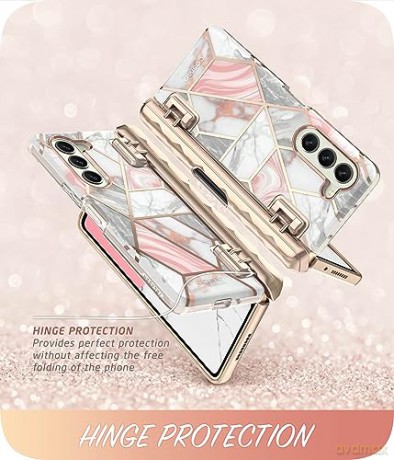 SUPCASE COSMO PEN GALAXY Z FOLD 5 MARBLE PINK