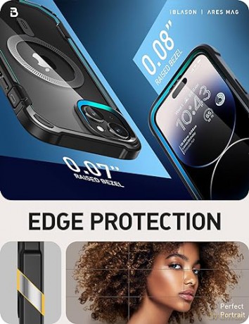 SUPCASE IBLSN ARES MAG MAGSAFE IPHONE 15 BLACK