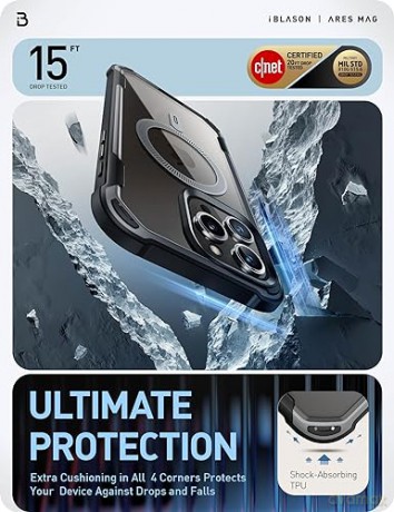 SUPCASE IBLSN ARES MAG MAGSAFE IPHONE 15 PRO BLACK