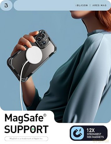 SUPCASE IBLSN ARES MAG MAGSAFE IPHONE 15 PRO BLACK
