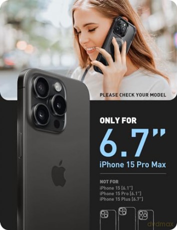 SUPCASE IBLSN ARES MAG MAGSAFE IPHONE 15 PRO MAX BLACK