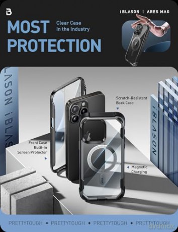 SUPCASE IBLSN ARES MAG MAGSAFE IPHONE 15 PRO MAX BLACK