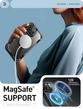 SUPCASE IBLSN ARES MAG MAGSAFE IPHONE 15 PRO MAX BLACK
