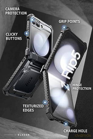 SUPCASE IBLSN ARMORBOX GALAXY Z FLIP 5 BLACK