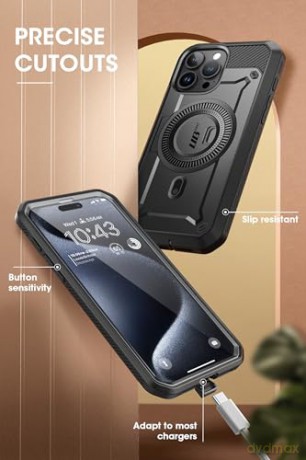 SUPCASE UB PRO MAG MAGSAFE IPHONE 15 PRO BLACK