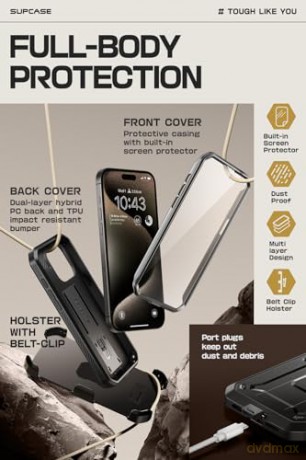 SUPCASE UNICORN BEETLE PRO IPHONE 15 PRO MAX BLACK