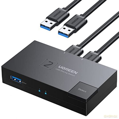 Switch przełącznik dwukierunkowy USB 3.0 Ugreen CM618 - czarny