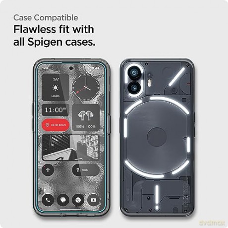 SZKŁO HARTOWANE SPIGEN ALM GLAS.TR 2-PACK NOTHING PHONE 2 CLEAR