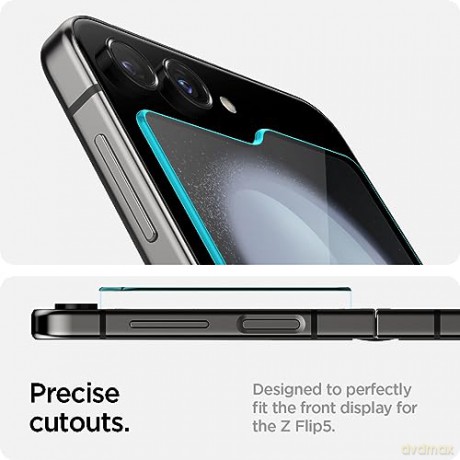 SZKŁO HARTOWANE SPIGEN GLAS.TR "EZ FIT" 2-PACK GALAXY Z FLIP 5 CLEAR