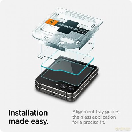 SZKŁO HARTOWANE SPIGEN GLAS.TR "EZ FIT" 2-PACK GALAXY Z FLIP 5 CLEAR