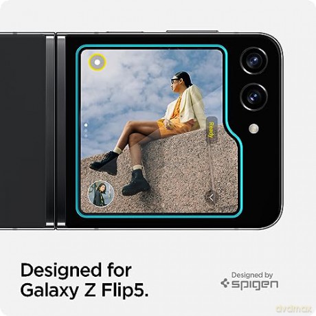 SZKŁO HARTOWANE SPIGEN GLAS.TR "EZ FIT" 2-PACK GALAXY Z FLIP 5 CLEAR