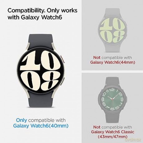 SZKŁO HARTOWANE SPIGEN GLAS.TR "EZ-FIT" 2-PACK GALAXY WATCH 6 (40 MM) CLEAR