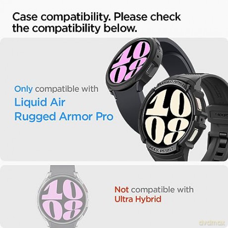 SZKŁO HARTOWANE SPIGEN GLAS.TR "EZ-FIT" 2-PACK GALAXY WATCH 6 (40 MM) CLEAR