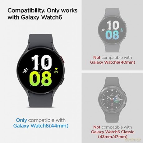 SZKŁO HARTOWANE SPIGEN GLAS.TR "EZ-FIT" 2-PACK GALAXY WATCH 6 (44 MM) CLEAR