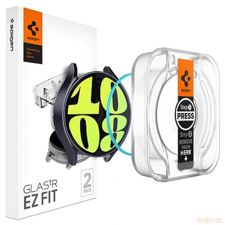 SZKŁO HARTOWANE SPIGEN GLAS.TR "EZ-FIT" 2-PACK GALAXY WATCH 6 (44 MM) CLEAR