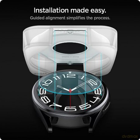 SZKŁO HARTOWANE SPIGEN GLAS.TR "EZ-FIT" 2-PACK GALAXY WATCH 6 CLASSIC (43 MM) CLEAR