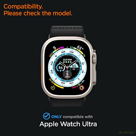 SZKŁO HARTOWANE SPIGEN GLAS.TR SLIM PRO APPLE WATCH ULTRA (49 MM) BLACK