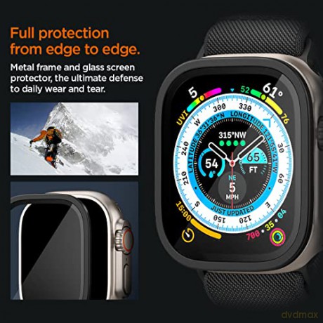 SZKŁO HARTOWANE SPIGEN GLAS.TR SLIM PRO APPLE WATCH ULTRA (49 MM) BLACK