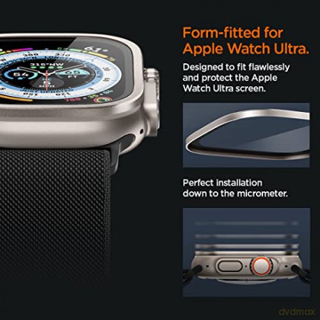 SZKŁO HARTOWANE SPIGEN GLAS.TR SLIM PRO APPLE WATCH ULTRA (49 MM) TITANIUM