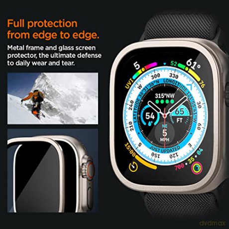 SZKŁO HARTOWANE SPIGEN GLAS.TR SLIM PRO APPLE WATCH ULTRA (49 MM) TITANIUM