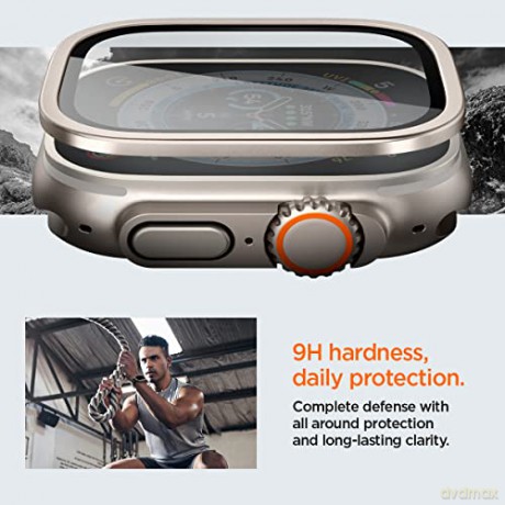 SZKŁO HARTOWANE SPIGEN GLAS.TR SLIM PRO APPLE WATCH ULTRA (49 MM) TITANIUM
