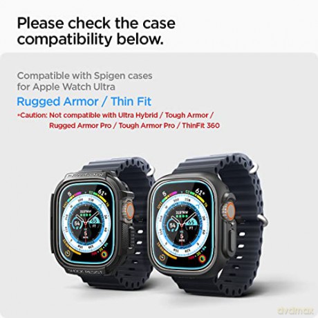 SZKŁO HARTOWANE SPIGEN GLAS.TR SLIM PRO APPLE WATCH ULTRA (49 MM) TITANIUM