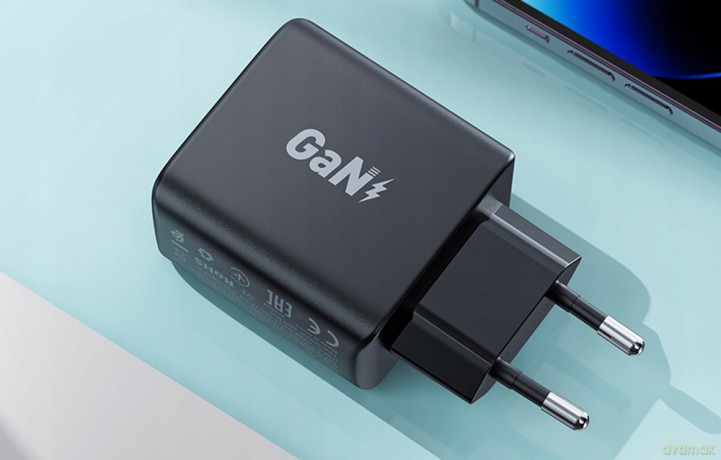 Szybka ładowarka sieciowa GaN 35W PD 2x USB C Acefast A49 - czarna