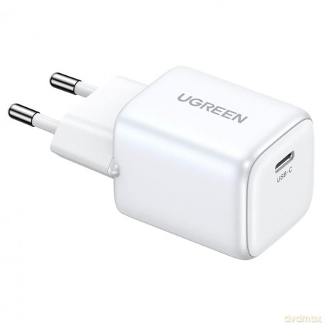 Szybka ładowarka sieciowa GaN USB C 30W PD Ugreen Nexode Mini - biała