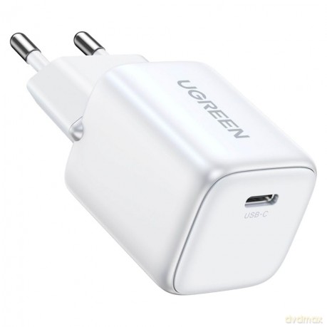 Szybka ładowarka sieciowa GaN USB C 30W PD Ugreen Nexode Mini - biała