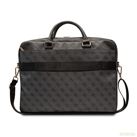 Torba Guess 4G Printed Stripes na laptopa 16" - czarna