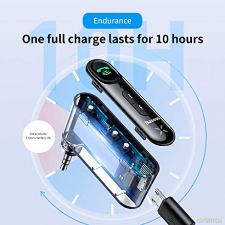 Transmiter Bluetooth AUX Baseus BSBA-02 (Overseas Edition) - czarny