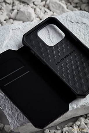 UAG Metropolis - obudowa ochronna z klapką do iPhone 14 Pro (kevlar-black)