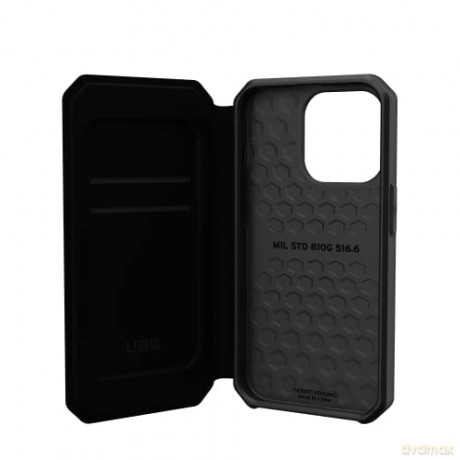 UAG Metropolis - obudowa ochronna z klapką do iPhone 14 Pro (kevlar-black)