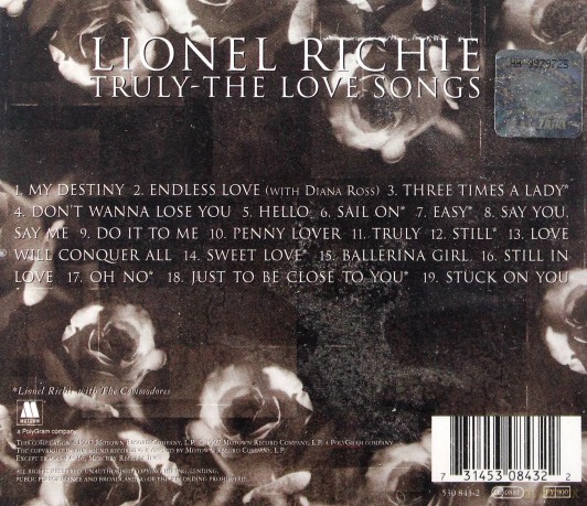 Lionel Richie: Truly - The Love Songs [CD]