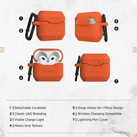 UAG Standrad Issue - obudowa silikonowa do Airpods3 (orange)