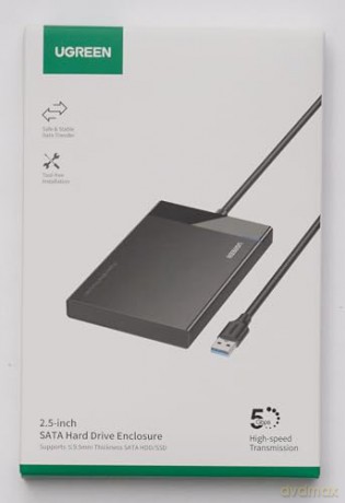 Ugreen adapter obudowa kieszeń na dysk SATA 2.5'' 5TB USB 3.0 czarny (US221)