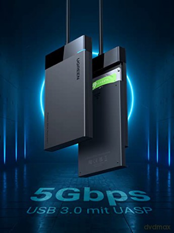 Ugreen adapter obudowa kieszeń na dysk SATA 2.5'' 5TB USB 3.0 czarny (US221)