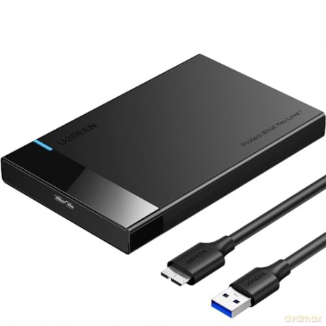 Ugreen adapter obudowa kieszeń na dysk SATA 2.5'' 5TB USB 3.0 czarny (US221)