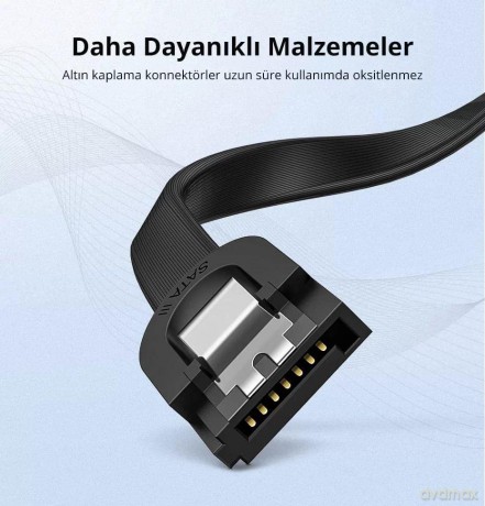 UGREEN kabel kątowy SATA 3.0 0.5m czarny (US217)